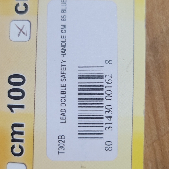 Tre Ponti Blue Double Handle Leash - Short 25" - Picture 2 of 3